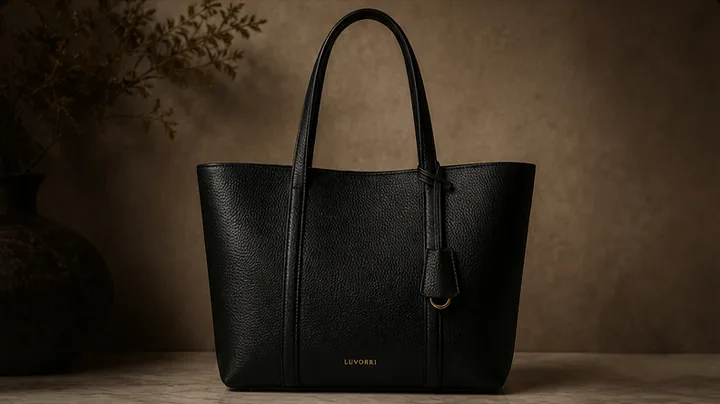 Bolso tote negro LUVORRI